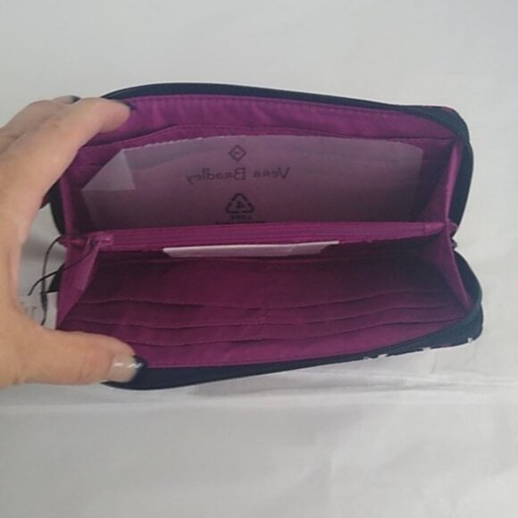 Vera Bradley Accordion Wallet, Painted Paisley - Picture 5 of 7